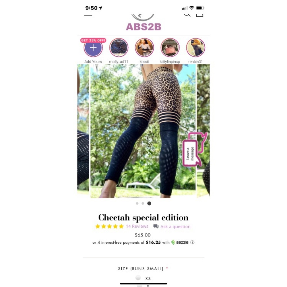 Abs2b fitness scrunch butt